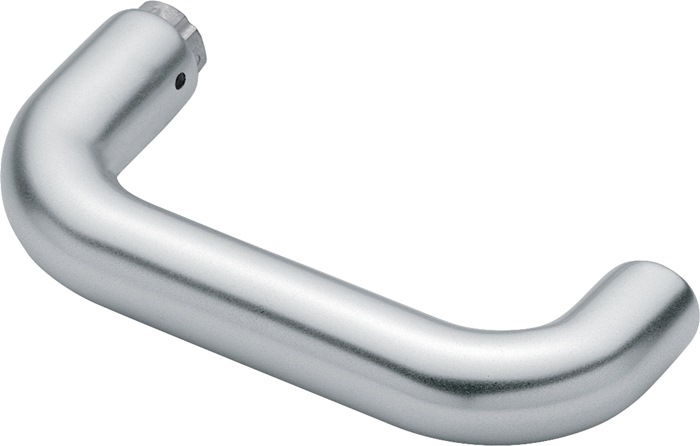 HOPPE 3364758 Türdrückerlochteil Paris 138 Aluminium F1 / naturfarbig Vierkant 8