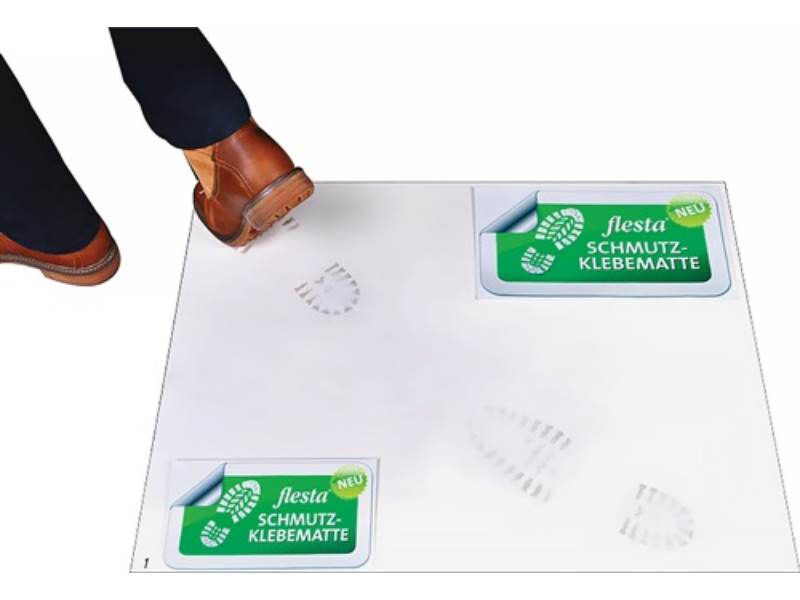 BÖCK 30030117 Schmutzmatte klebend natur Folie L610xB760xS2,3mm