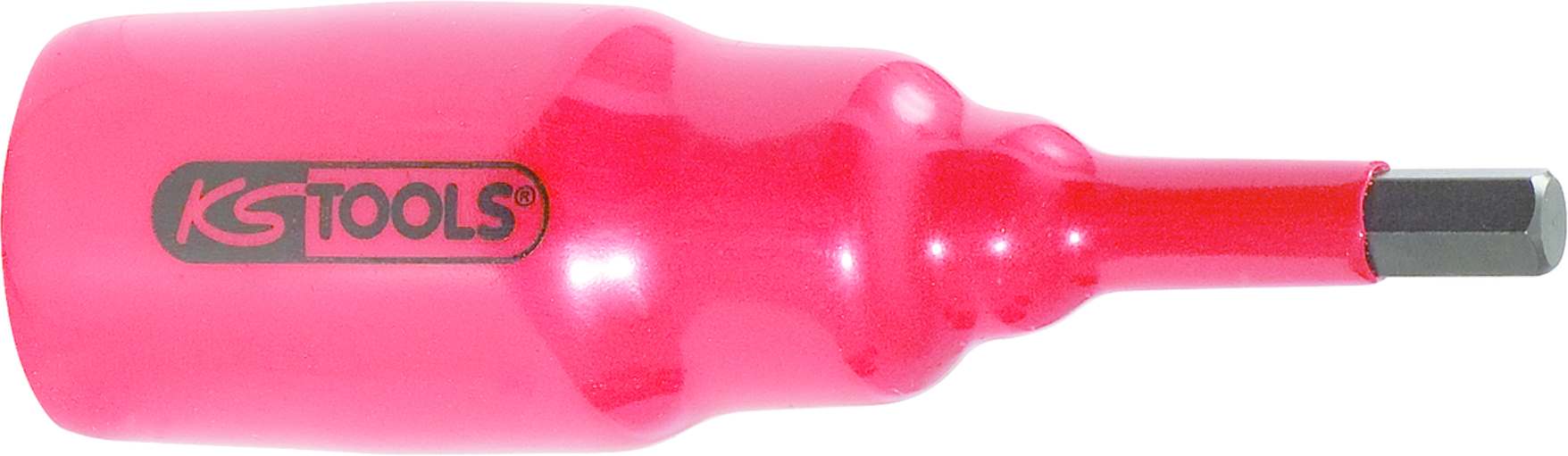 KS Tools 117.1738 3/8'' Bit-Stecknuss mit Schutzisolierung für Innensechskant-Sc