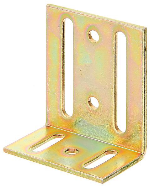 GAH 332754 Verstellwinkel  Länge 40 x 77 mm Breite 65 mm Stärke 3 mm Stahl roh g