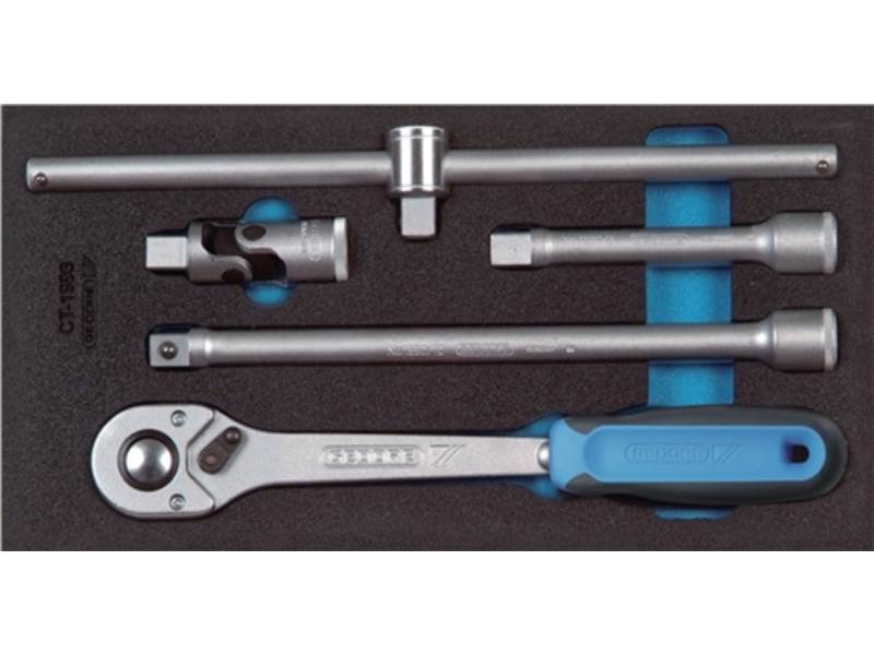 GEDORE 2309106 Werkzeugmodul 1500 CT1-1993 T 5tlg.Antriebswerkzeug f.1/2Zoll Ste