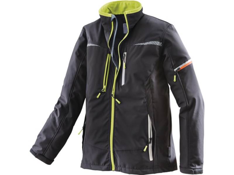 TERRAX 61393-1048-2XL Softshelljacke Terrax Workwear Größe XXL schwarz/limette
