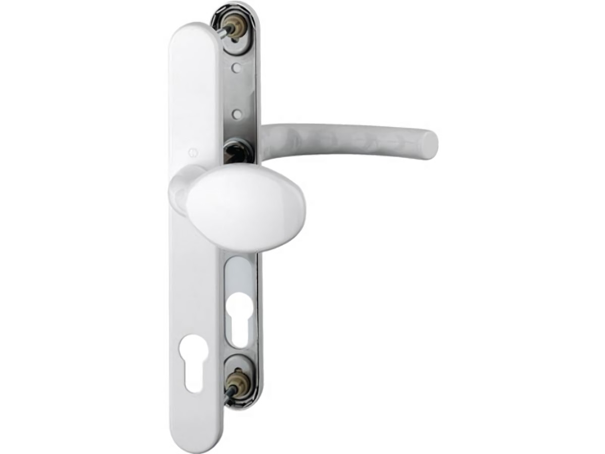 HOPPE 2065043 Profiltürgarnitur Tôkyô 76G/3346/1710RH Aluminium F9016 PZ für Tür