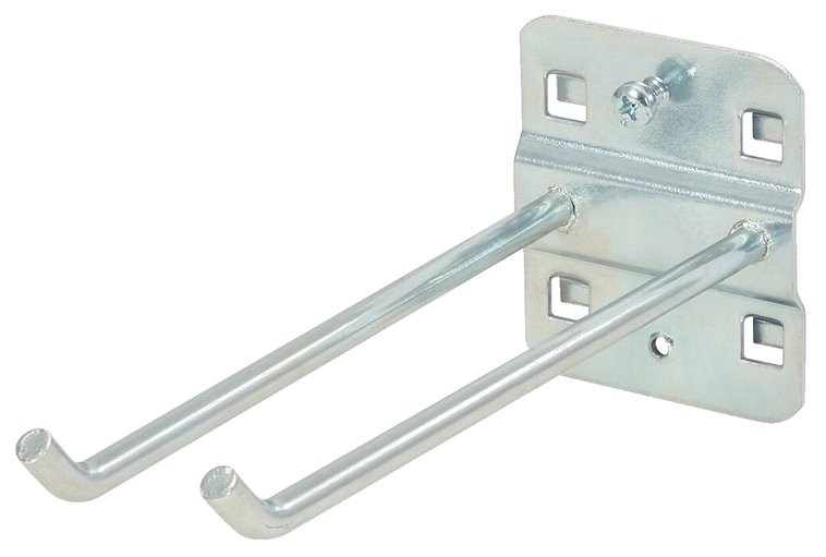 KS Tools 860.0815 Doppelter Werkzeughalter mit schrägem Hakenende, Ø 6 mm, 150mm