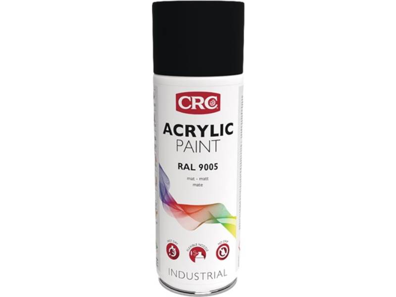 CRC 31075-AA Farbschutzlackspray ACRYL tiefschwarz matt RAL 9005 400 ml
