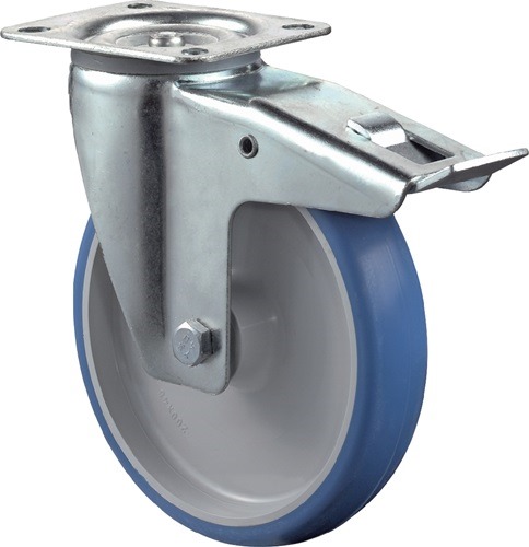 BS ROLLEN L420.B36.080 Lenkrolle mit Totalfeststeller  Rad-Ø 80 mm Tragfähigkeit
