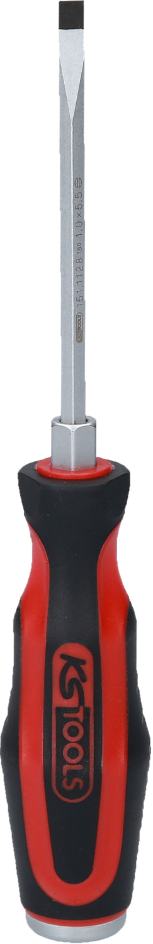 KS Tools 151.1128 ERGOTORQUEmax Schlitz-Schraubendreher, 5,5mm