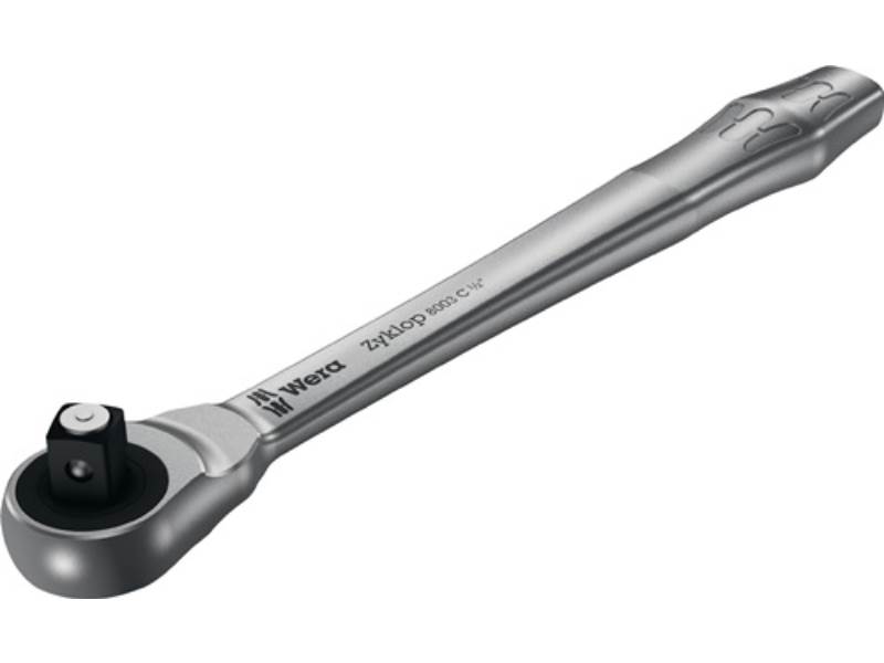 WERA 05004063001 Durchsteckknarre Zyklop Metal push 1/2 '' 38 Zähne Länge 281 mm