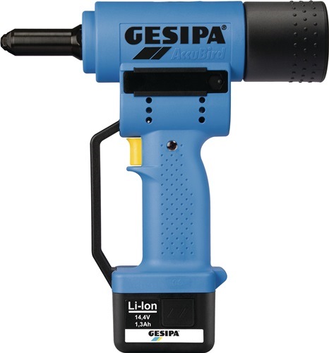 GESIPA 1434898 Akku-Blindnietsetzgerät AccuBird® 7-teilig 10000 N  im Kunststoff