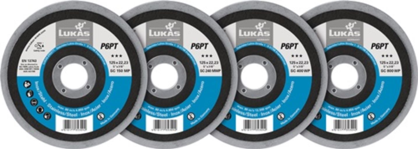 LUKAS A6700024 Polierteller P6PT D. 125 mm schräg