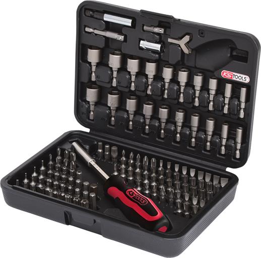 KS Tools 911.2085 1/4'' CLASSIC Bit-Satz, 122-tlg.