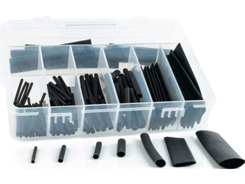 28112101 Schrumpfschlauch  schwarz Schrumpfrate 2:1