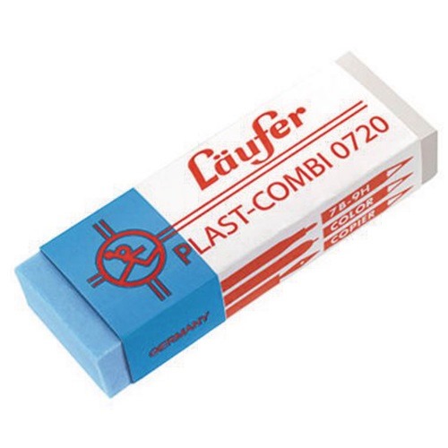 Läufer Radierer Plast-Combi 07200 65x21x12mm