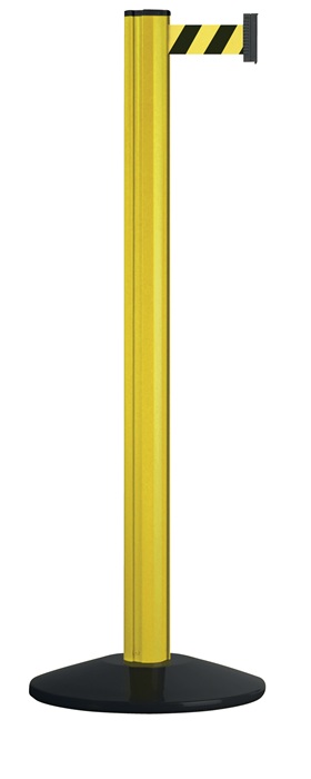 VIA GUIDE 24-ADW-311 Gurtpfosten  einfach D83xH1000mm Pfosten gelb Gurtfarbe gel