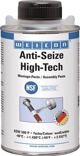 WEICON 26100050 / 10030351 Montagepaste Anti-Seize High-Tech 500 g weiß NSF H1