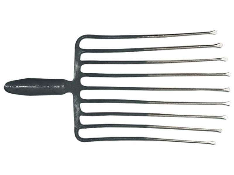 PROMAT 5701 Steingabel  9, Zinkenlänge 330 mm m. Federdülle, ohne Stiel Stahl, r