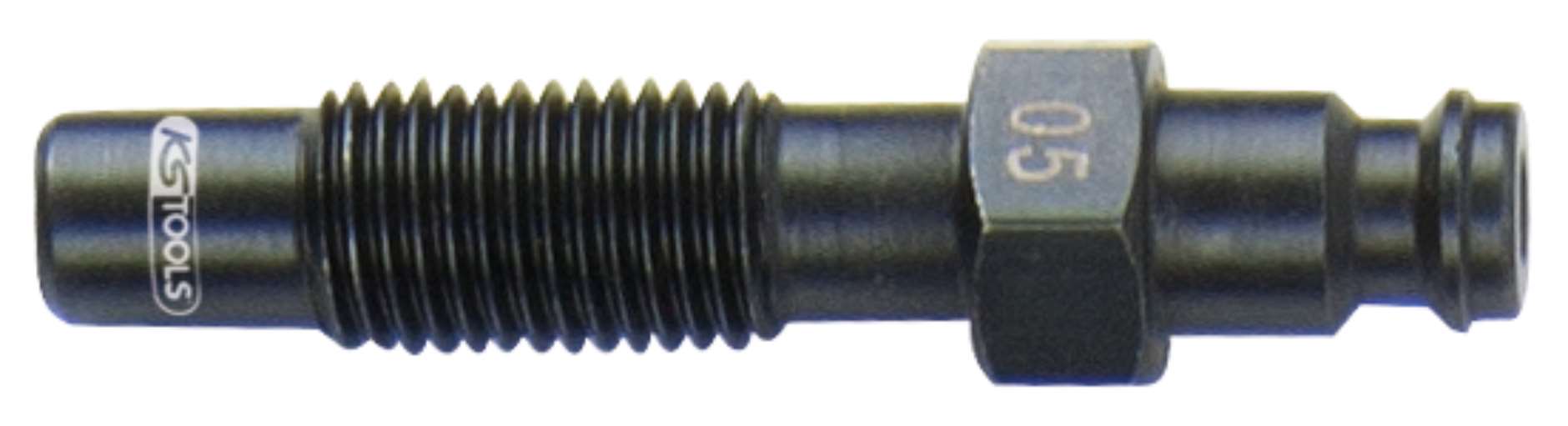 KS Tools 150.3666 Injektoren Adapter, M10x1,25 mit Außengewinde, Länge 57 mm