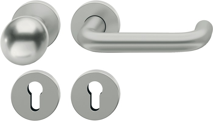 FSB 0 12 1070 01510 0105 Rosettengarnitur 12 1070 Aluminium 0105 U-Form PZ DIN l