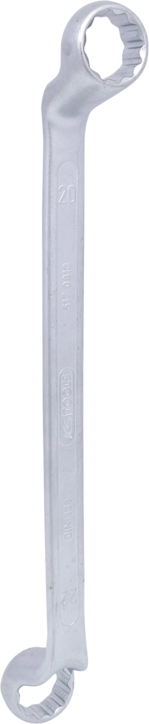 KS Tools 517.0813 CLASSIC Doppel-Ringschlüssel, gekröpft, 20x22mm