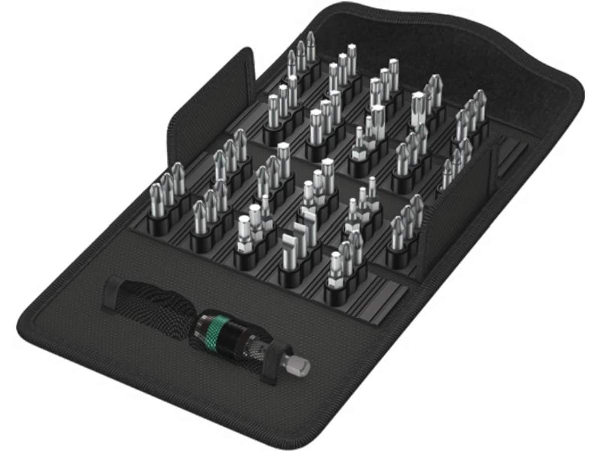 WERA 5057122001 Bitsortiment Bit-Safe 61 Universal 1 61-teilig Schlitz/PH/PZD/TX