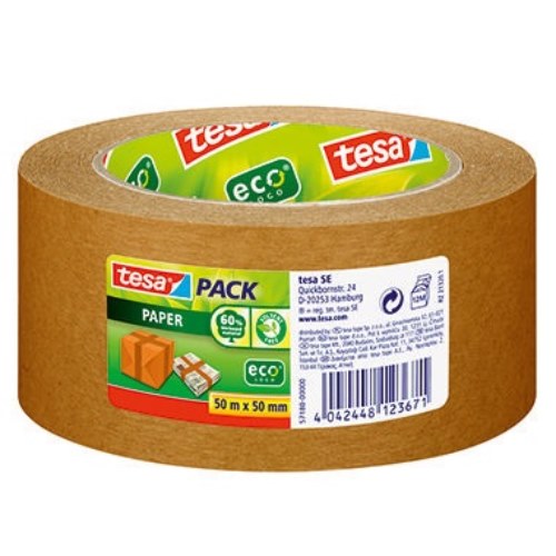 tesa Packband tesapack Paper EcoLogo 57180-00000 50mmx50m braun
