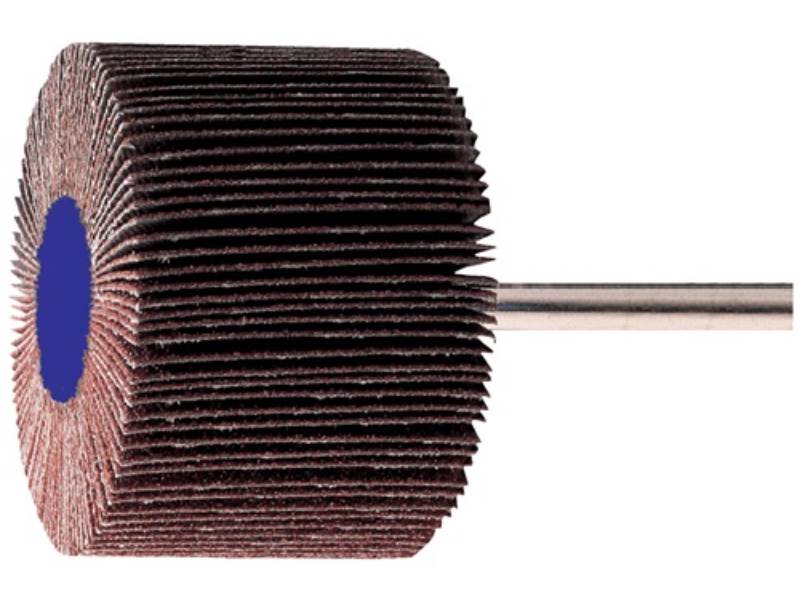 PROMAT  Fächerschleifer  D.80xH50mm Körnung 120 Korund Schaft-D. 6 mm