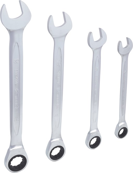 KS Tools 503.4270 GEARplus Ratschenringmaulschlüssel-Satz, 4-tlg. 24-32mm