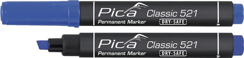 PICA 521/41 Permanentmarker Classic blau Strichbreite 2 - 6 mm Keilspitze