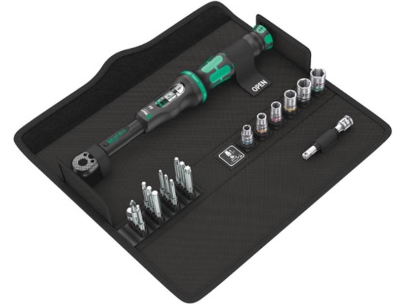 WERA 05130110001 Drehmomentschlüssel-Set Click-Torque A 6 Set 1 20-teilig 2,5 -