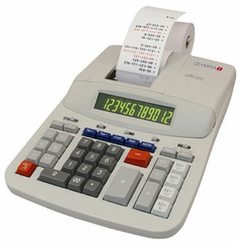 Olympia Tischrechner CPD512 ER 12stellig Netzbetrieb lichtgrau