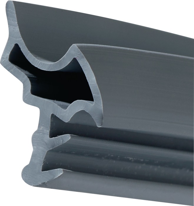 ELLEN 0500159 Türanschlagdichtung K2378 DIY Länge 5 m zum Einstecken W-PVC blank grau  Stahlzargendichtung · zum Einstecken · W-PVC · in DIY Verpackung