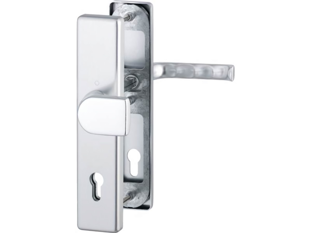HOPPE 3701742 Schutzgarnitur London 78G/2221/2410/113 Aluminium F1 92 mm 66-71 m
