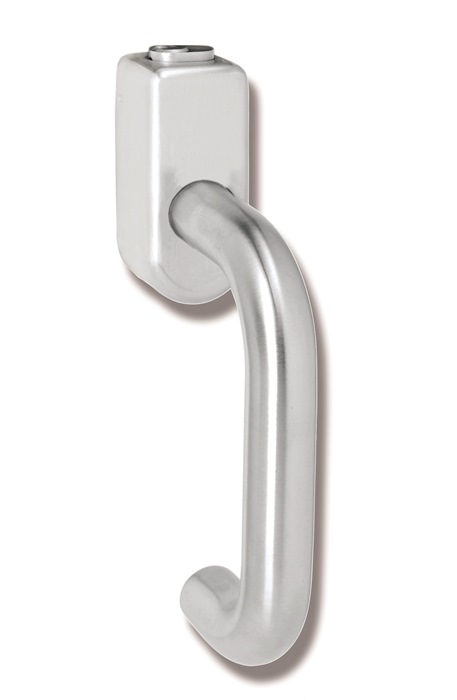 HEWI 111XAFGA.1 Fenstergriff 111XAFGA Edelstahl 30 mm matt abschließbar