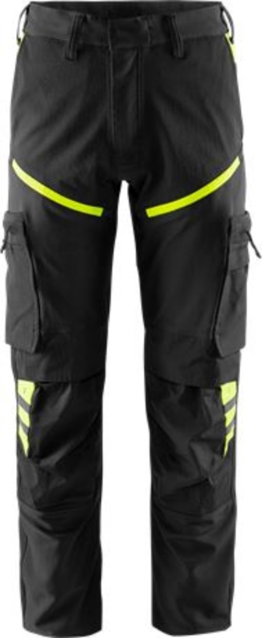 Fristads Kansas 133394-982 Stretch-Hose 2653 LWS Gr.D120 Schwarz/Gelb