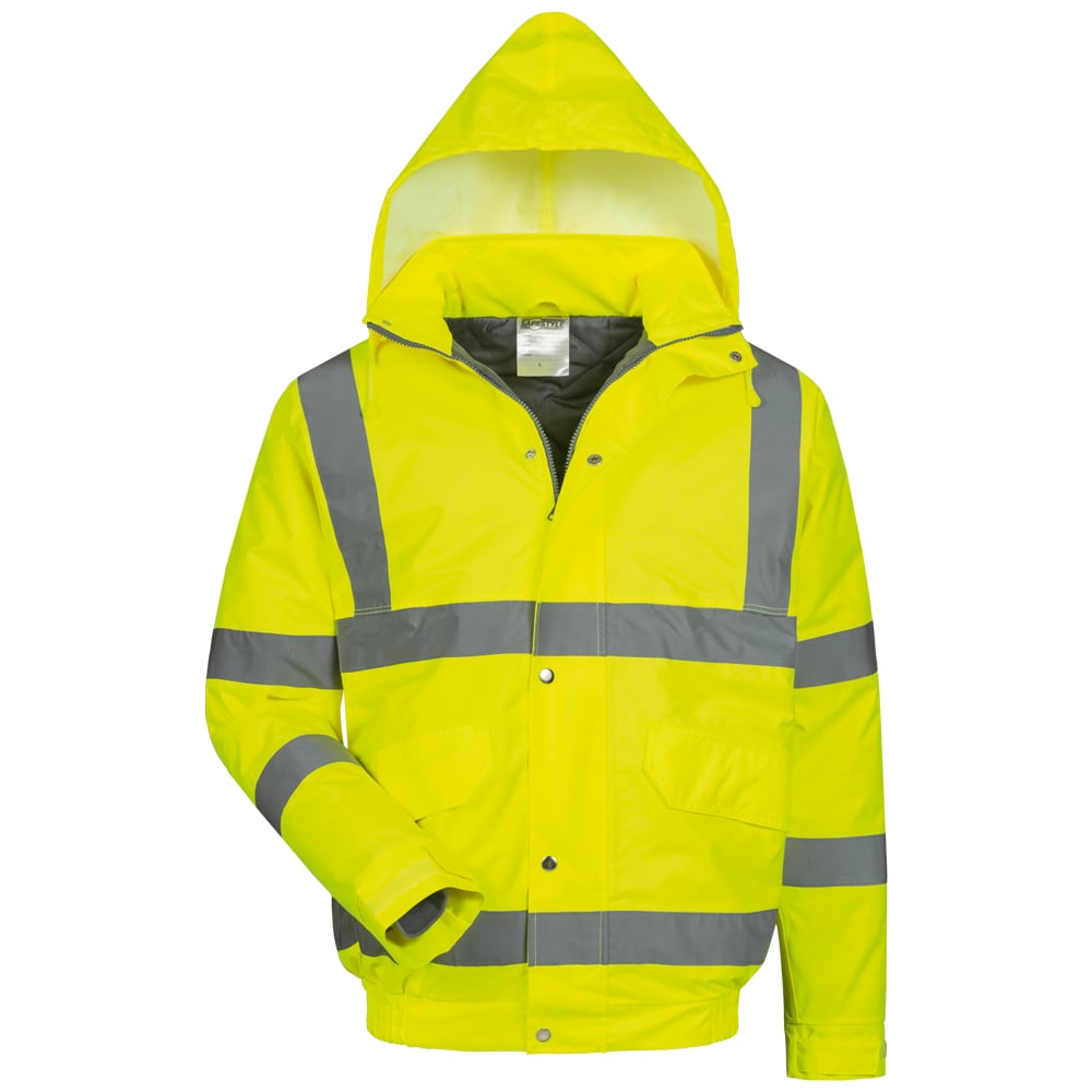 Gr .M (50/52) *MARTIN* WARNSCHUTZ PILOTJACKE GELB gelb *MARTIN* HIGH VIS PILOT J