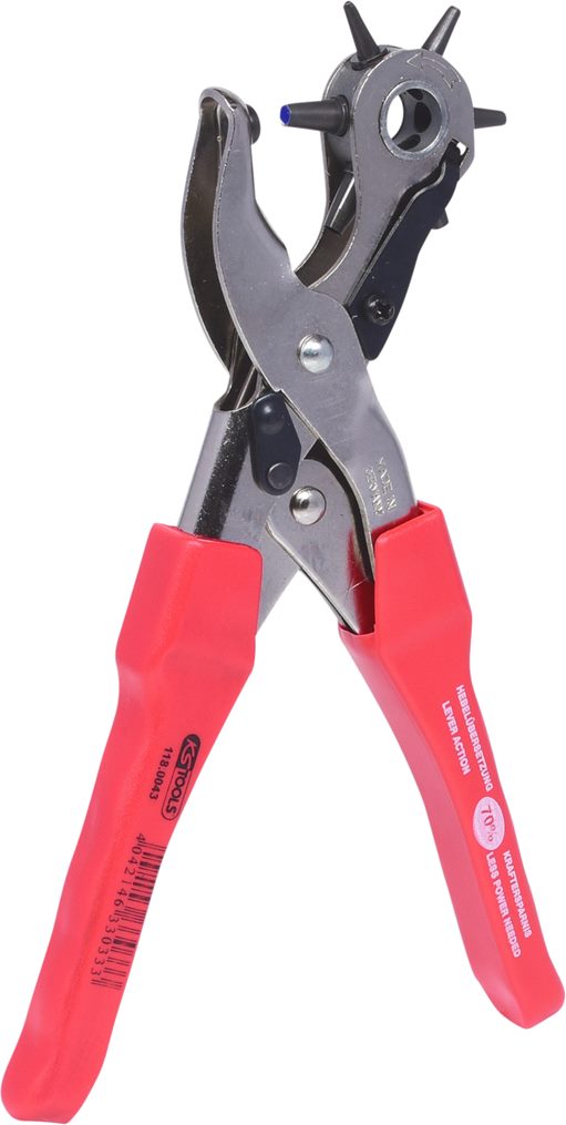 KS Tools 118.0043 Revolverlochzange, hebelübersetzt, 250mm