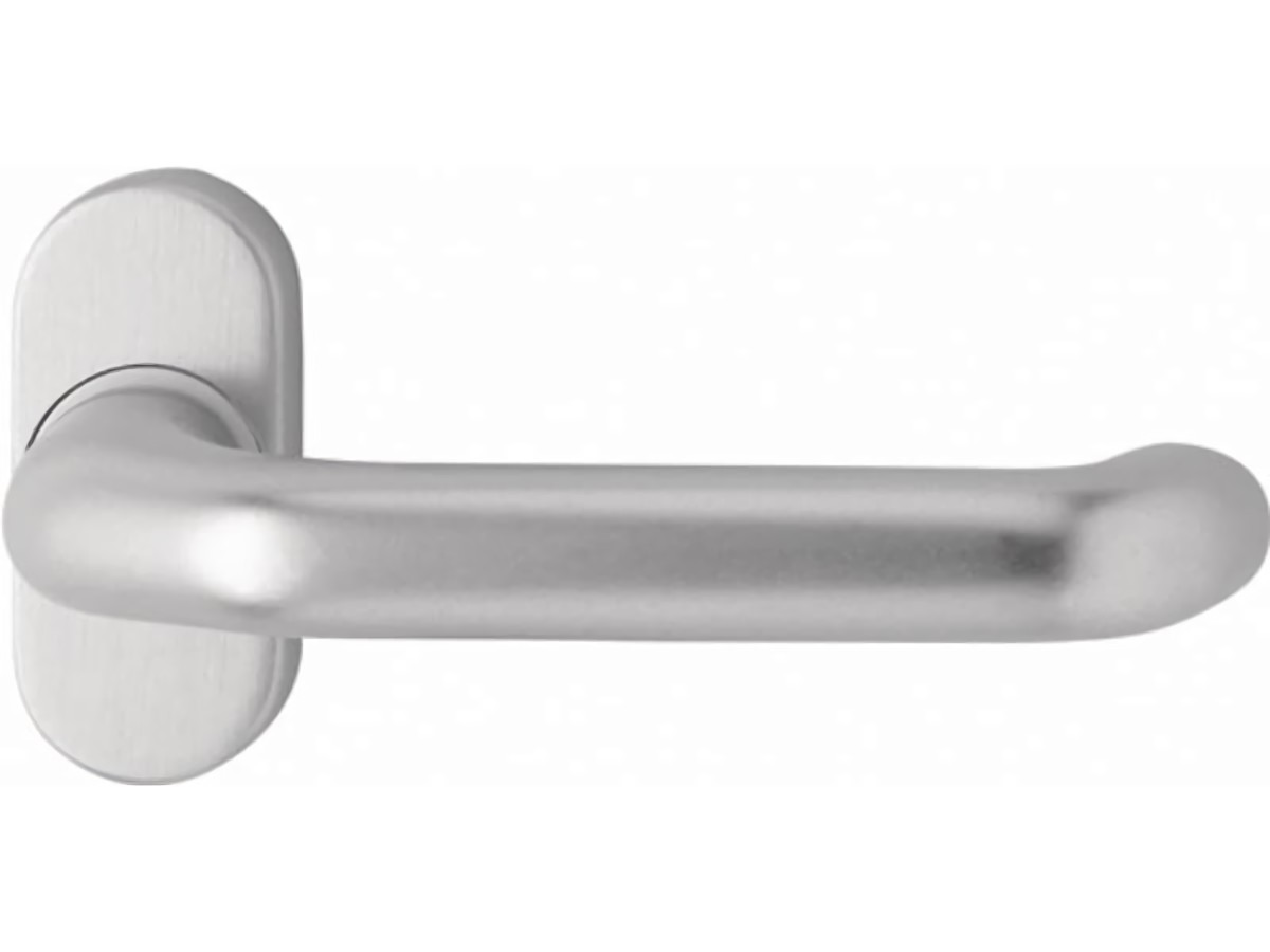 EDI 1300/2033/01 Profiltürdrückerlochteil 1300/2033 Aluminium F1 oval 8 mm gekrö