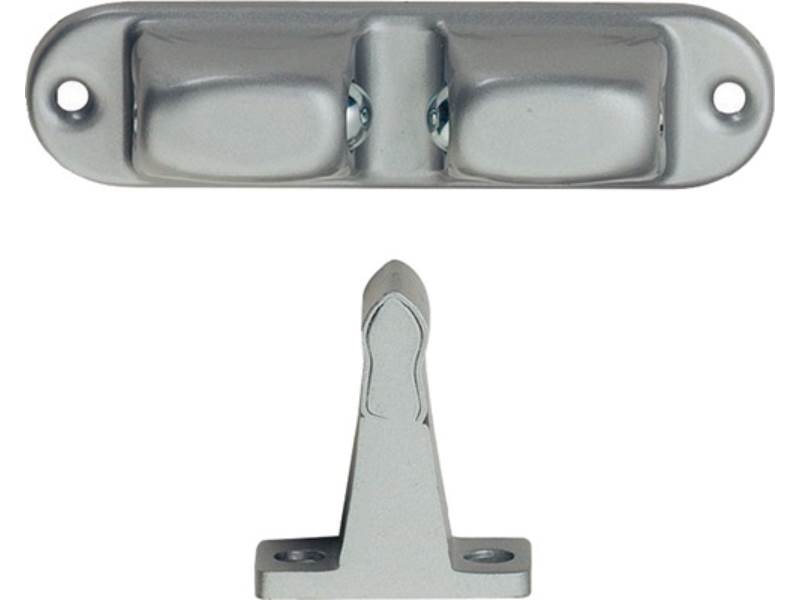 KWS 105502 Türfeststeller 1055.02 Aluminium/Stahl silberfarbig lackiert  Wandmon