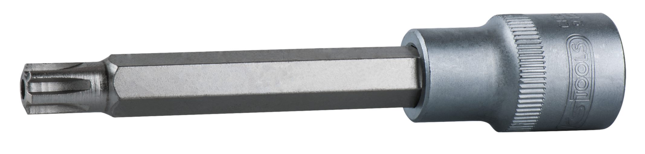 KS Tools 911.3951 1/2'' Bit-Stecknuss RIBE mit Stirnlochbohrung, lang, M5