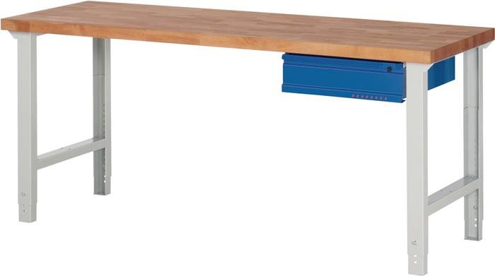 TECWERK 2000425518 Werkbank Ser.BK 650 B2000xT700xH790-1140mm Buche massiv licht
