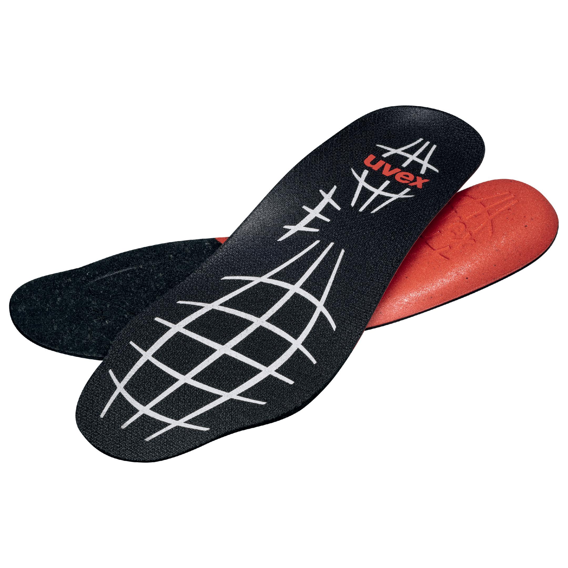 Uvex 9579744 Zubehör Einlegesohle 95797 schwarz, rot, grau Weite 10 Größe 44