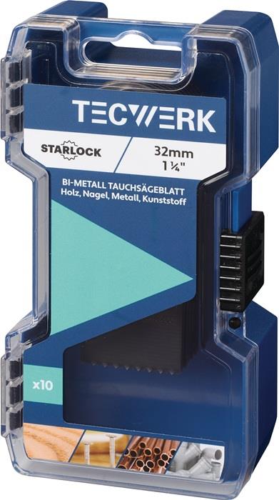 TECWERK  Tauchsägeblätter  Breite 32 mm Eintauchtiefe 40 mm 10 St. Starlock