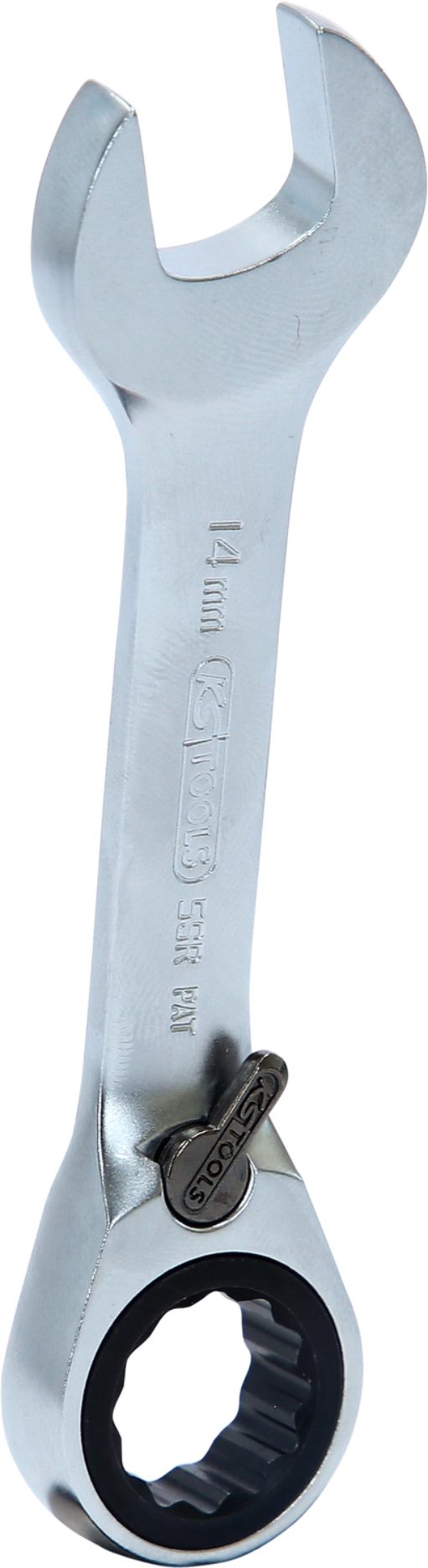 KS Tools 503.4637 GEARplus Ratschenringmaulschlüssel, kurz, 14mm