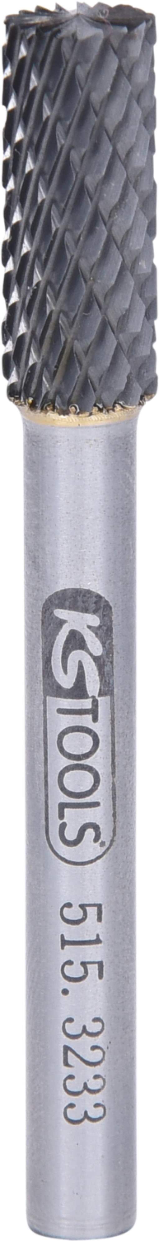 KS Tools 515.3233 HM Zylinder-Frässtift Form A mit Stirnverzahnung, 8mm