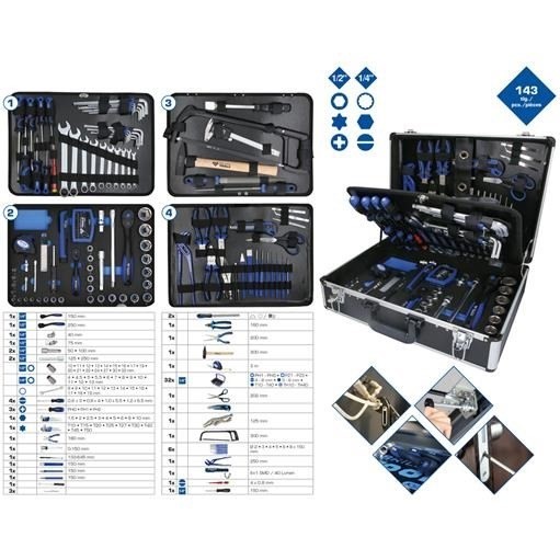 Brilliant Tools  BT024143 Universalkoffer-Satz, 143-tlg.