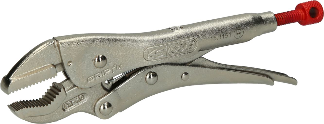 KS Tools 115.1151 Gripzange, V-Backen, 185 mm
