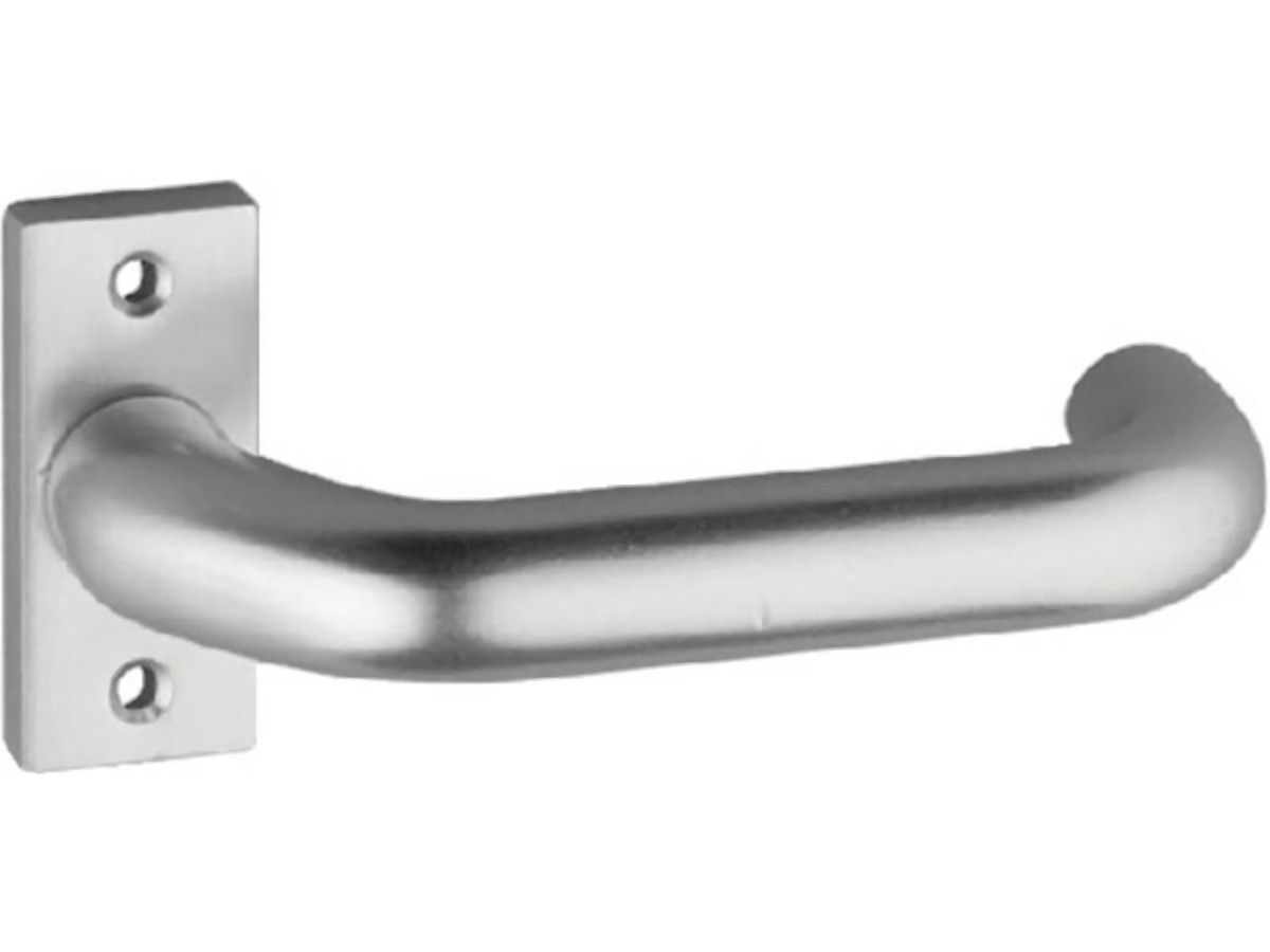 EDI 2308/0000/01 Profiltürdrückerlochteil 2308/0000 Aluminium F1 kantig 8 mm gek