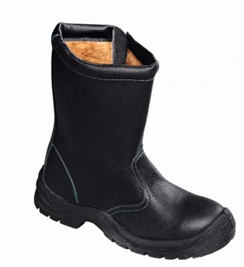 teXXor® S3-Winterreißverschlussstiefel ZIPPER schwarz/grün 6340_39 Gr.39