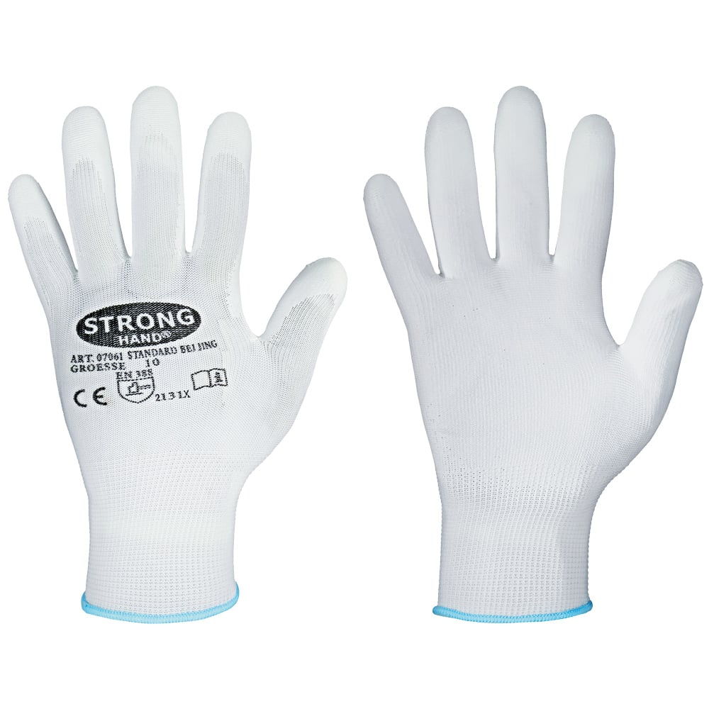 Gr .9 *STANDARD BEIJING* STRONGHAND® HANDSCHUHE weiß *STANDARD BEIJING* STRONGHA