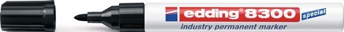 EDDING 4-8300002 Industrie-Permanentmarker 8300 rot Strichbreite 1,5-3 mm Rundsp
